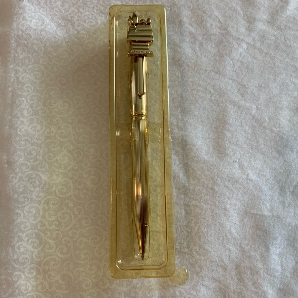 Peanuts Snoopy Woodstock Pen Gold